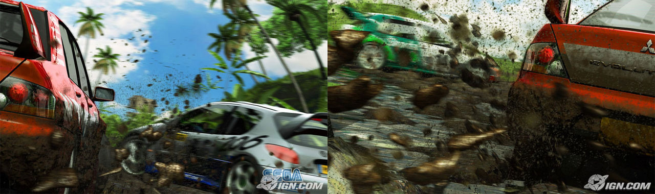 Bilder från Sega Rally