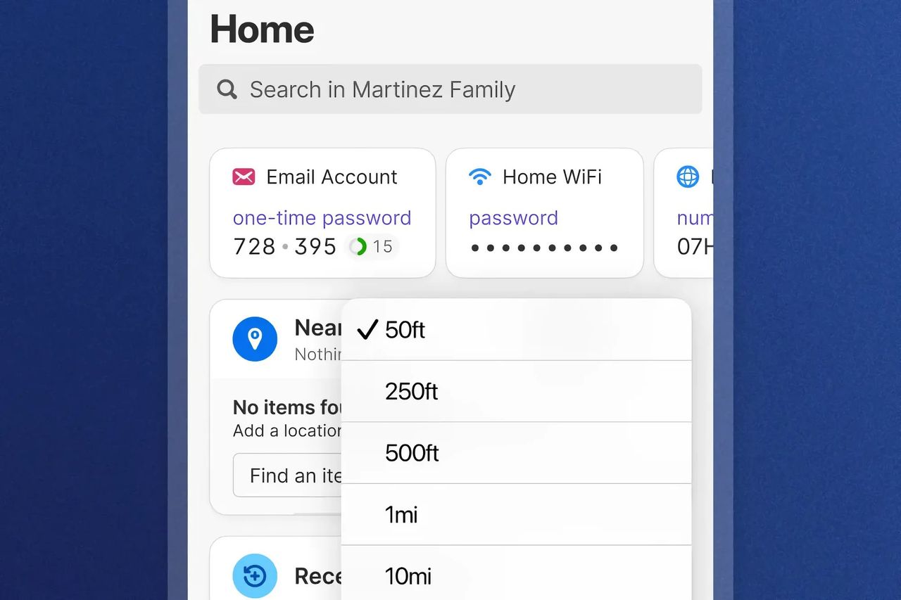 1Password får platsbaserade lösenordstips