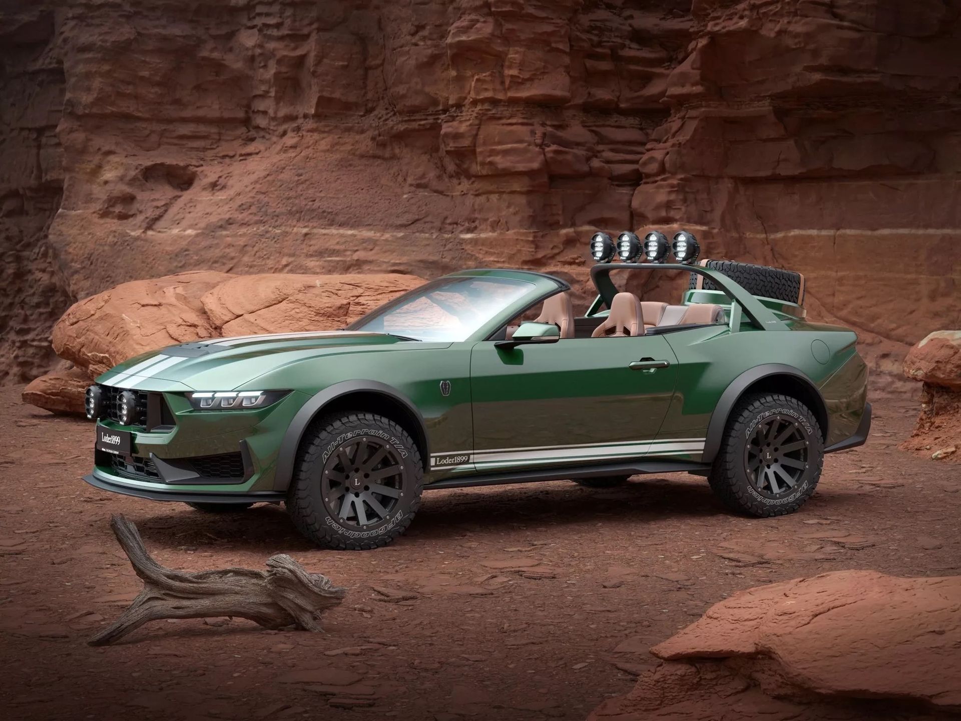 Mustang för offroad-körning inspirerad av film