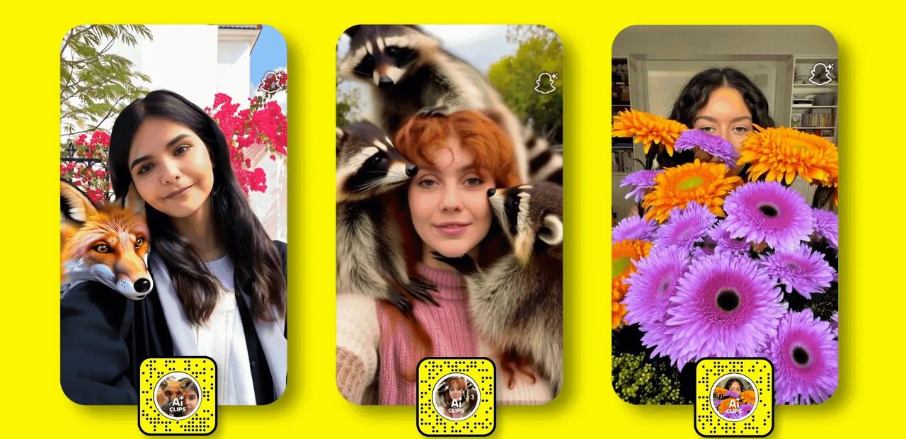 Snapchat får AI-genererade linser