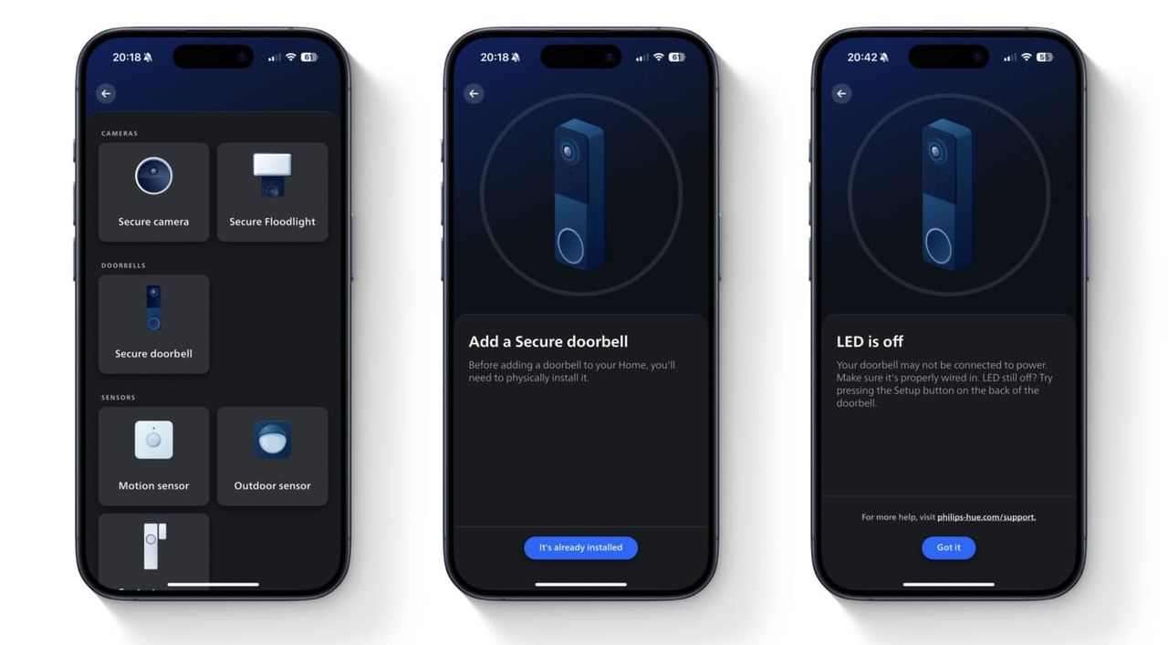 Hue råkar läcka ny videodörrklocka