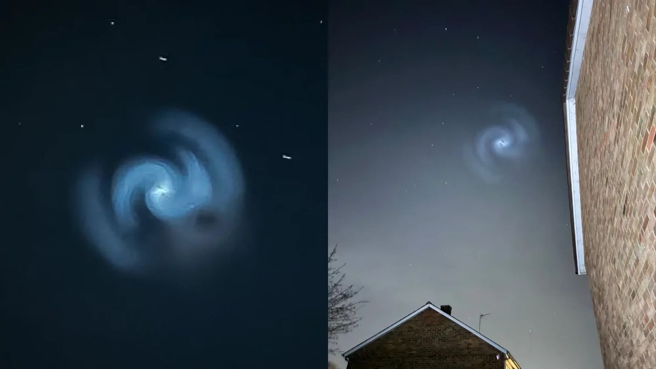 Bränsle från SpaceX-raket låg bakom vackert himlafenomen