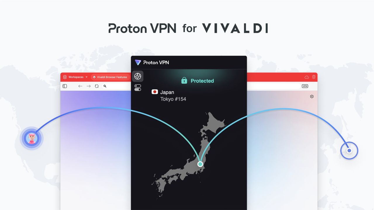 Proton VPN integreras i webbläsaren Vivaldi