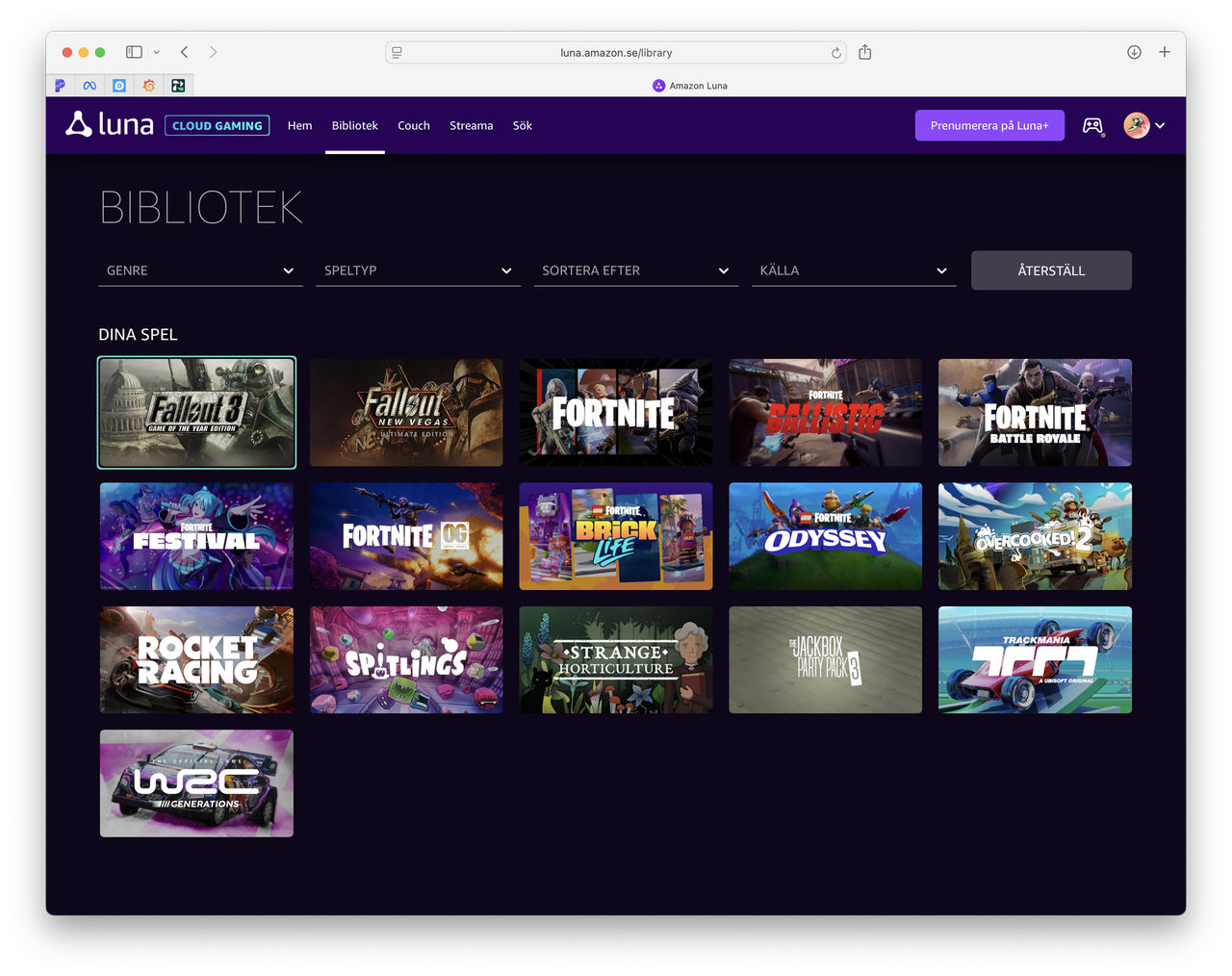 Amazons speltjänst Luna kommer till Sverige