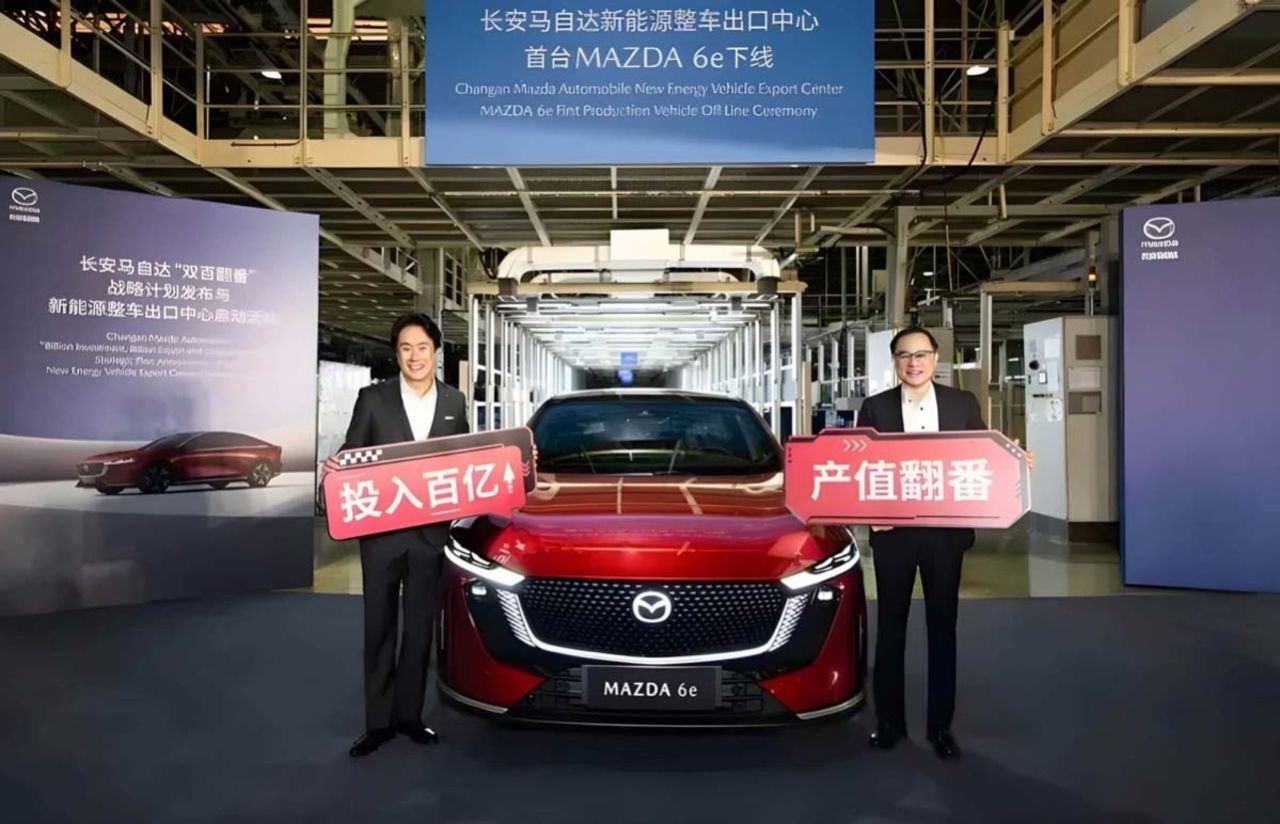 Mazdas nya elbil har börjat tillverkas