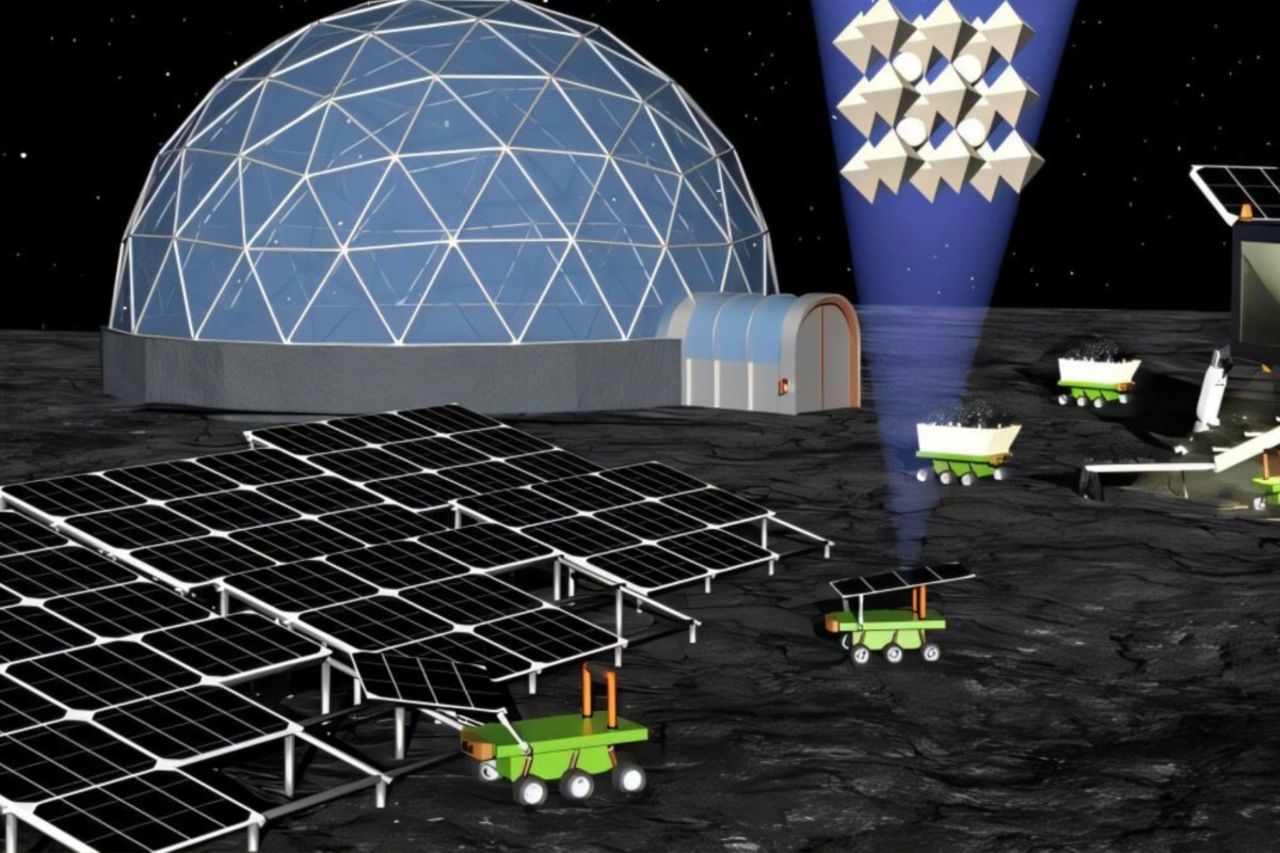 Forskare vill bygga solpaneler av månstoft