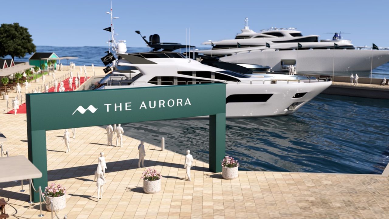 I år ställs det även ut exklusiva båtar på The Aurora