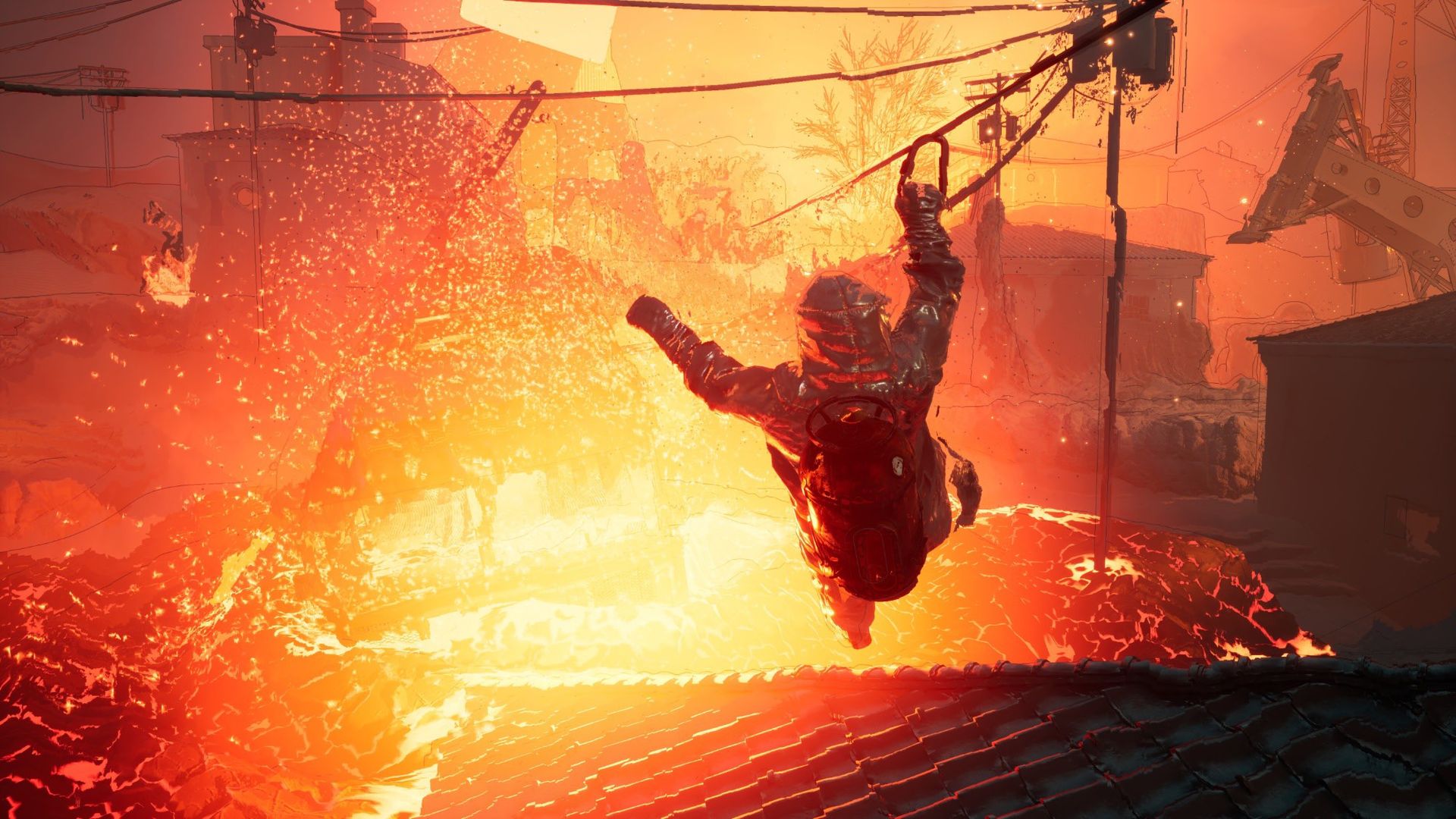 Bekämpa en vulkan i Into the Fire