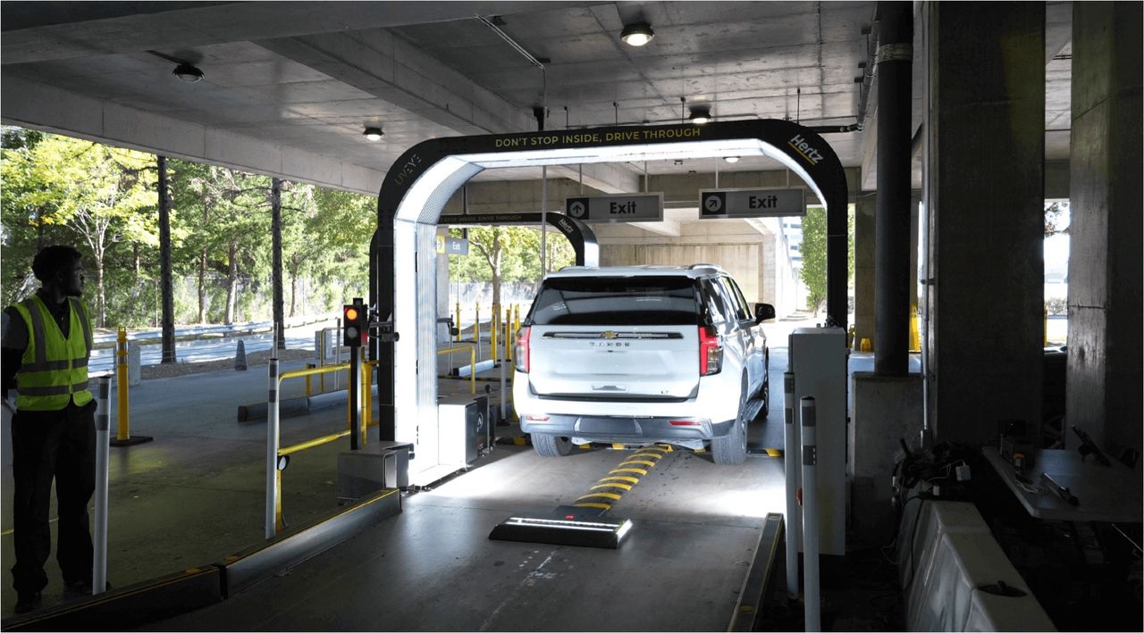 Hertz lånebilar börjar skadekontrolleras automatiskt