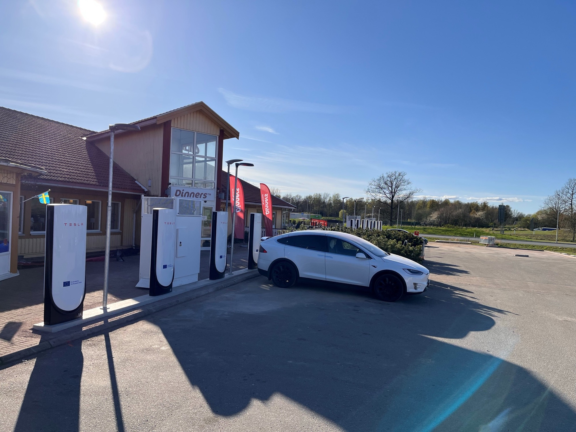 Ny Supercharger-station i Ödeshög. Öppnade nu