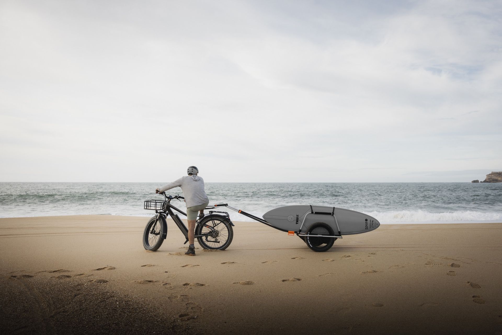 Cykelvagn för surfbrädan