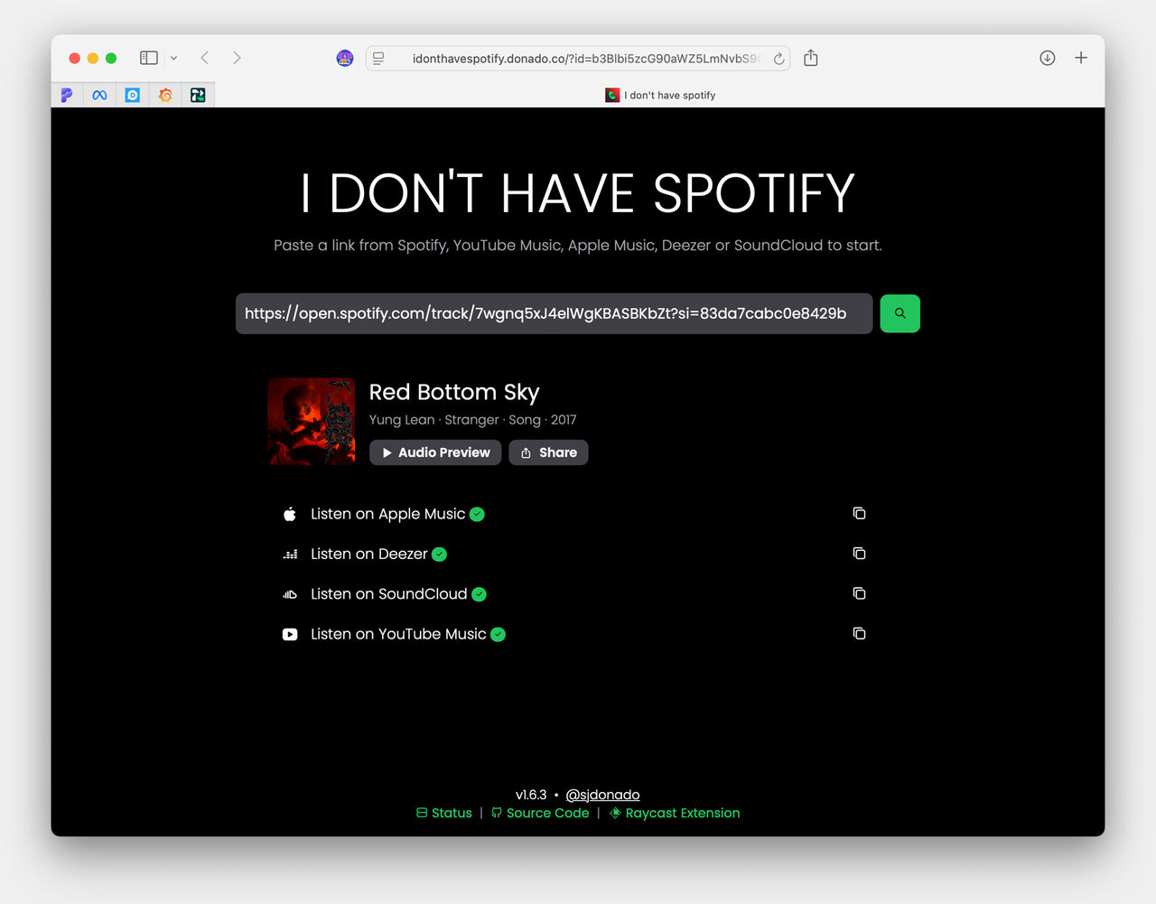 Fixa länkar för dem utan Spotify