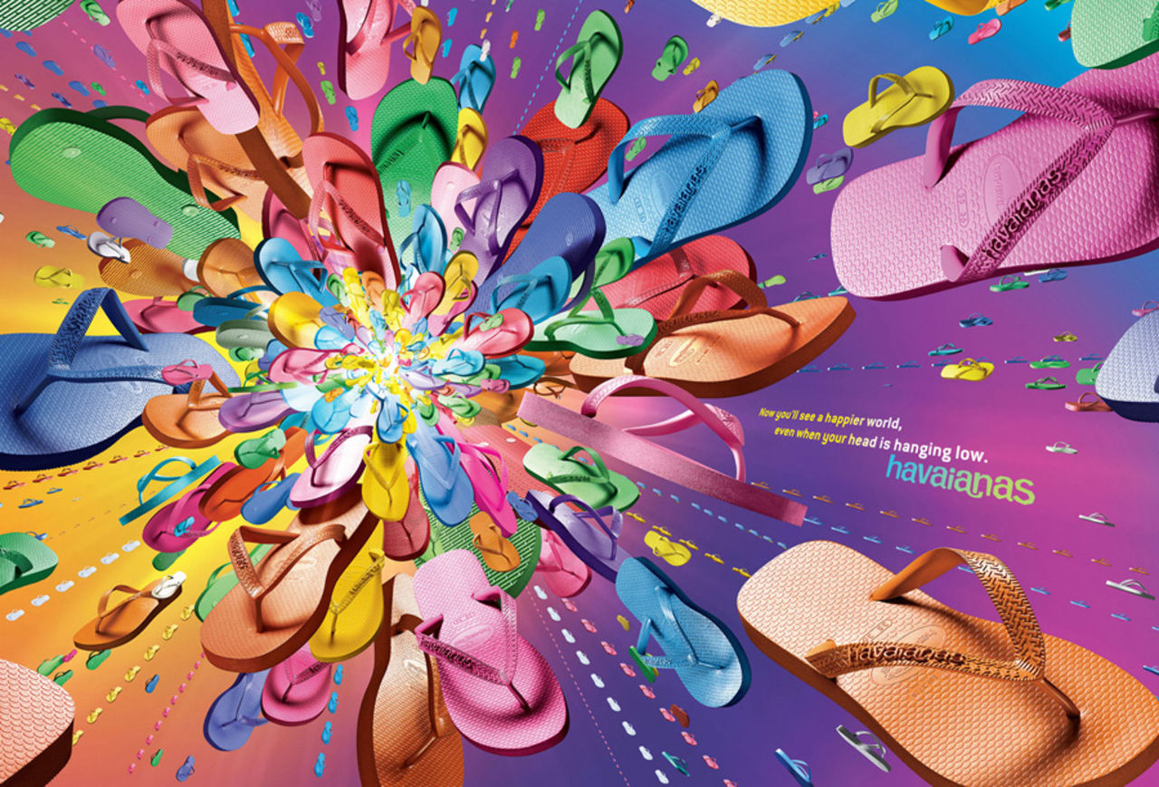 Havaianas färgsprakande Big Bang
