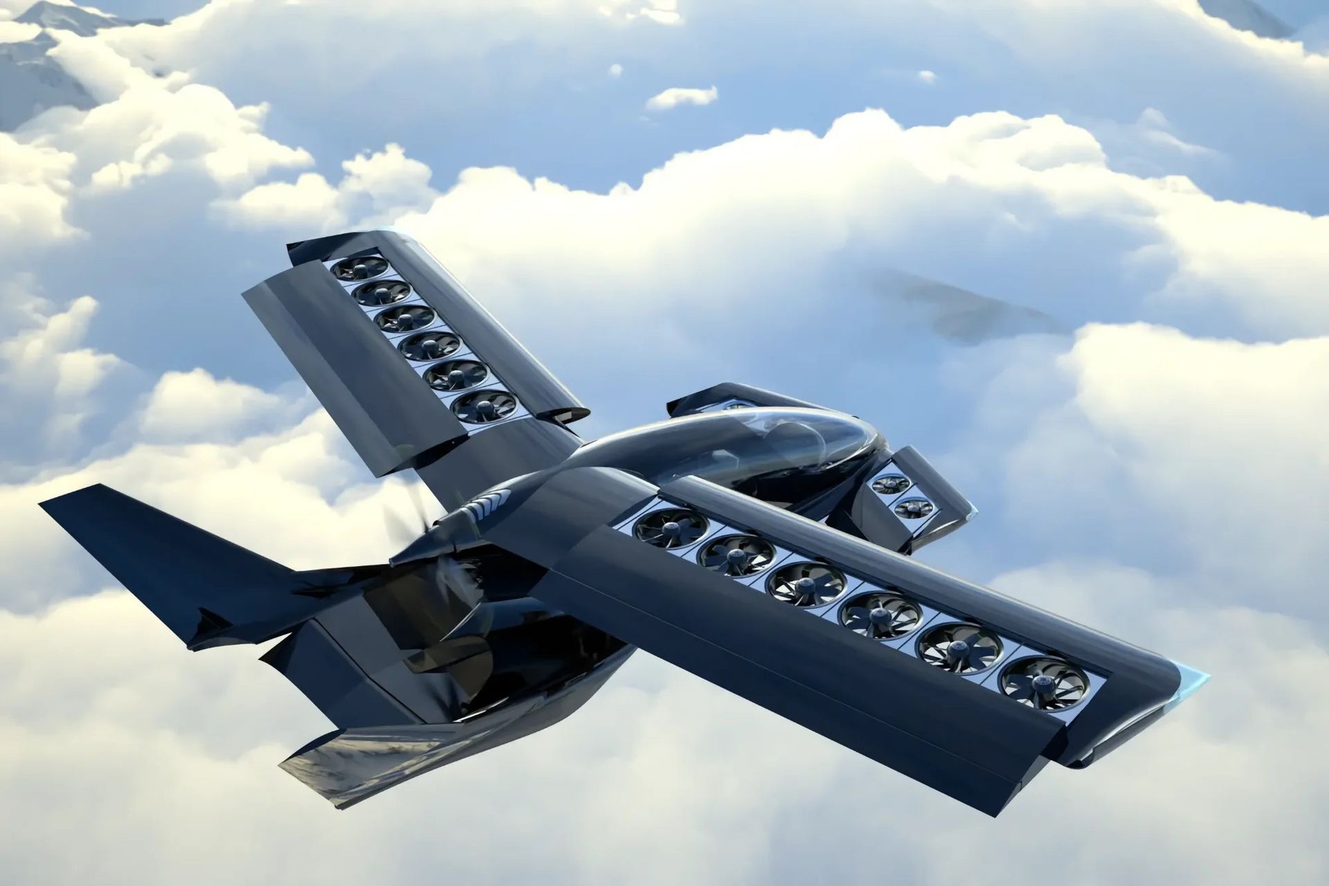 Horizon testflyger unikt lyftsystem för VTOL-farkost