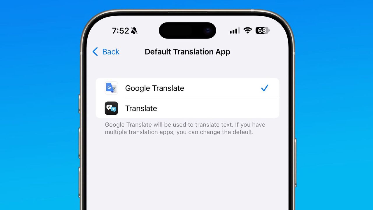 Nu kan Google Translate bli standardöversättare på iOS