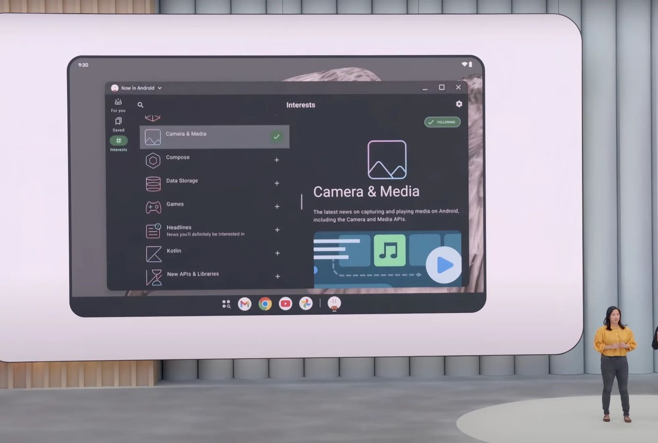 Google förhandsvisar Androids desktop-läge
