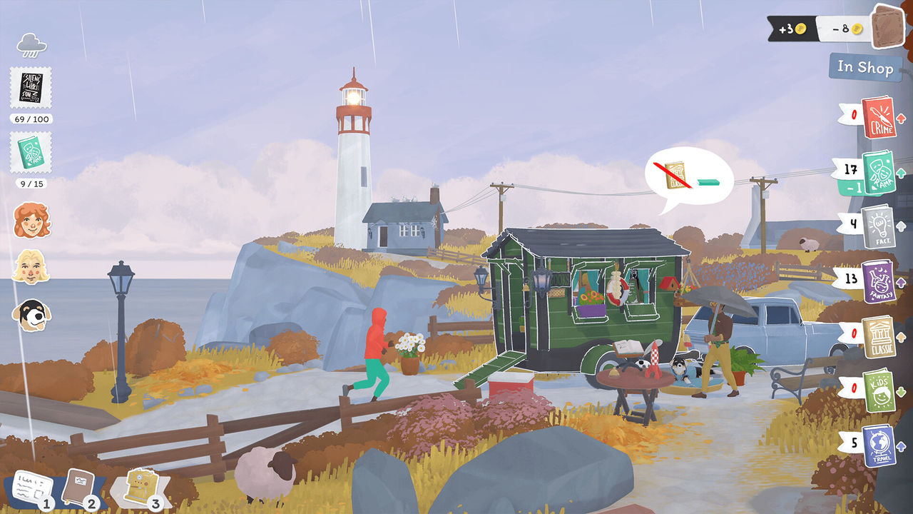 Driv en bokaffär i indiespelet Tiny Bookshop