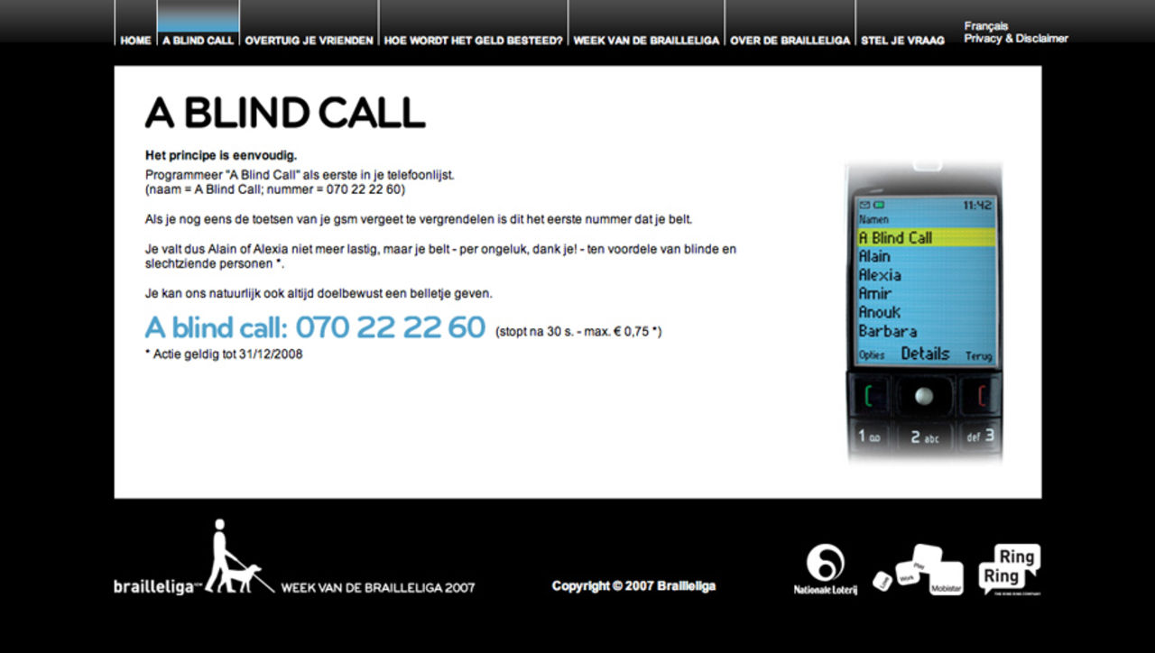 A Blind Call