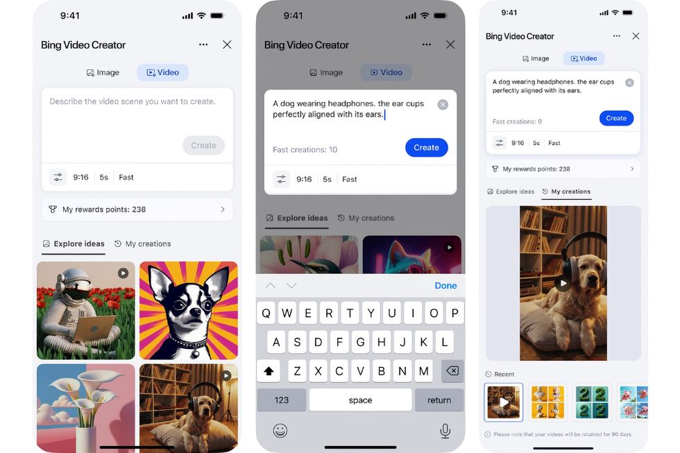 Nu går det att skapa videoklipp på Bing