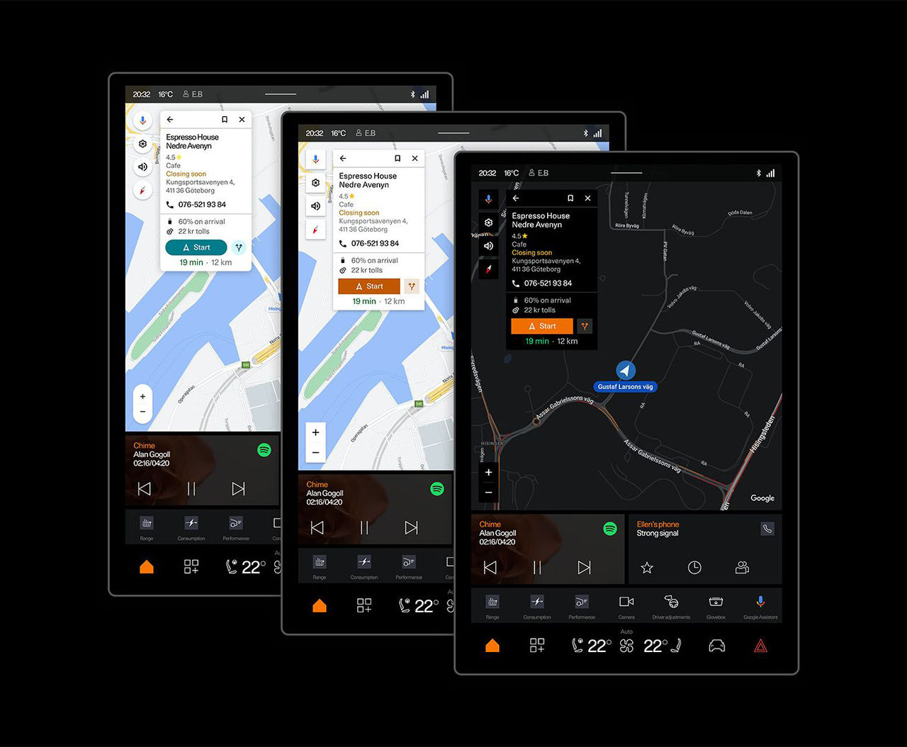 Google Maps utseende kan anpassas efter bilen