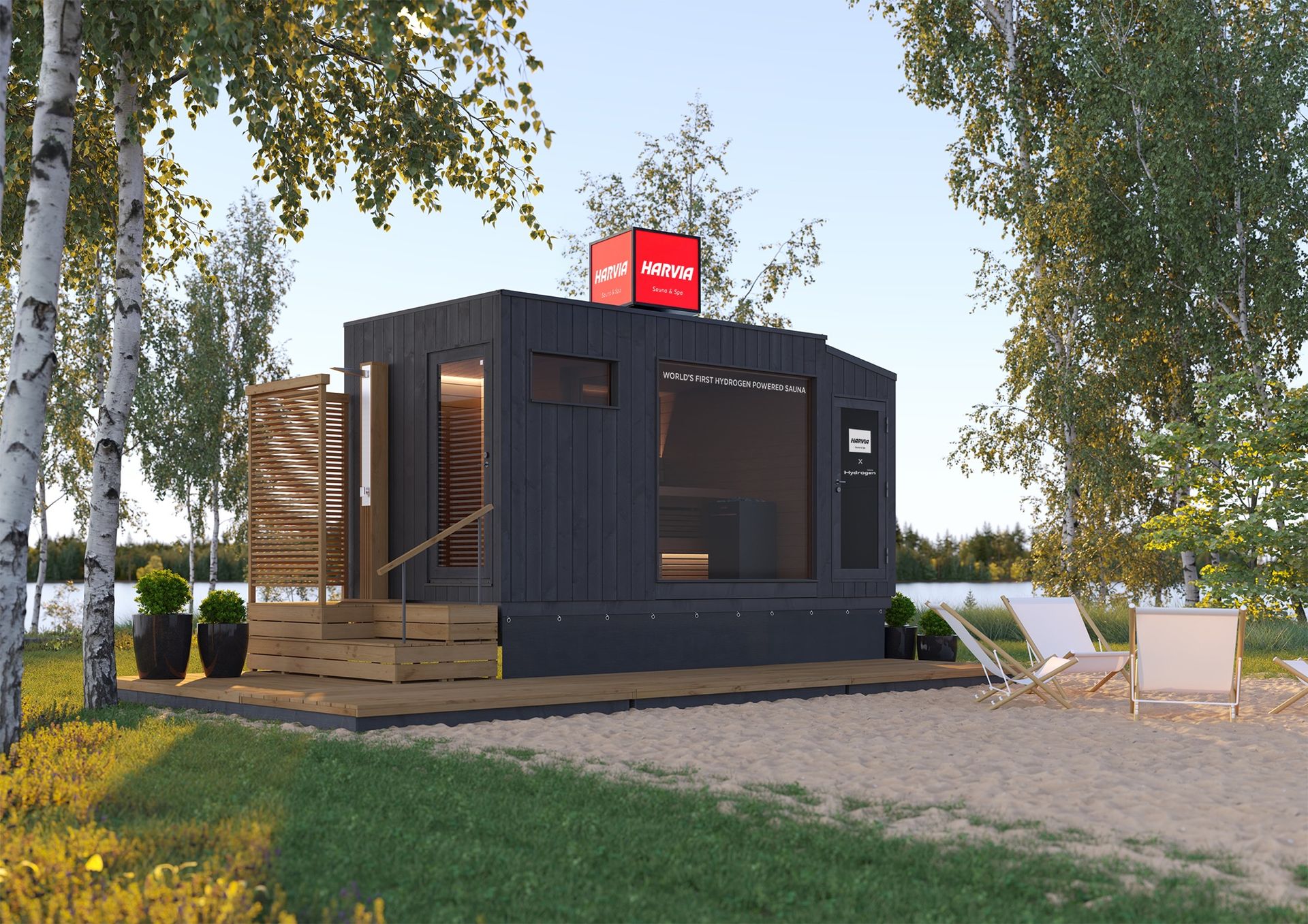 Världens första vätgasdrivna bastu