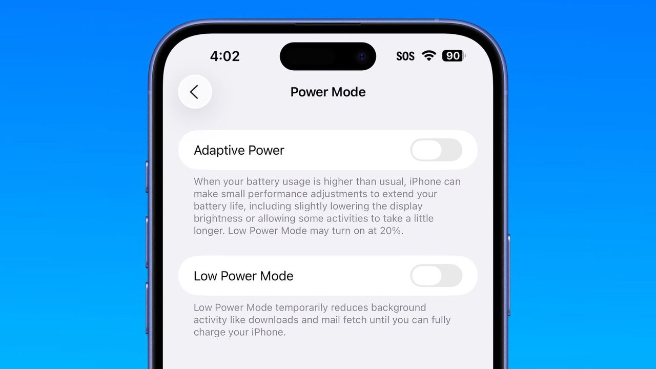 iOS 26 har ett nytt batteriläge
