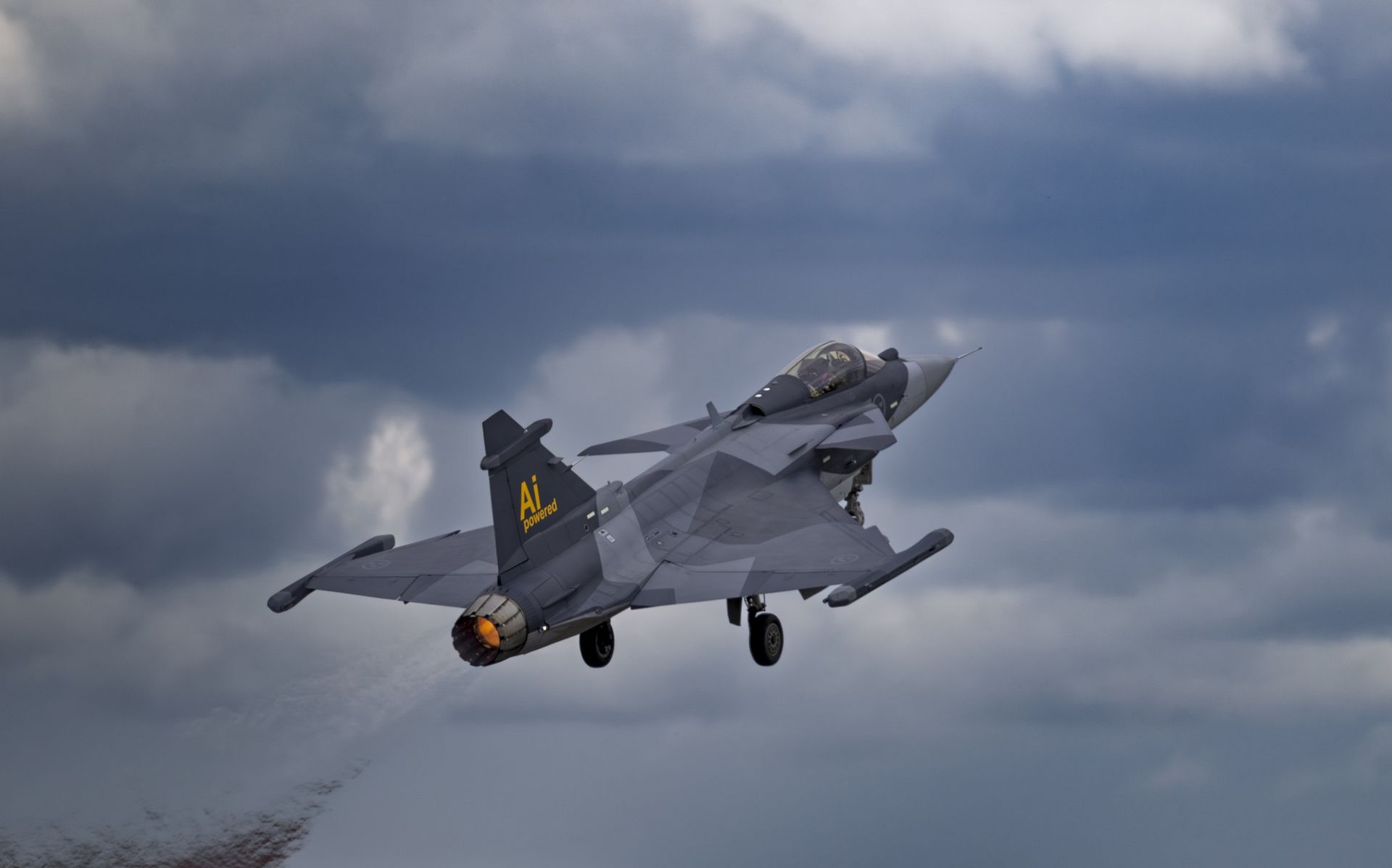Första flygningarna med AI för Gripen E