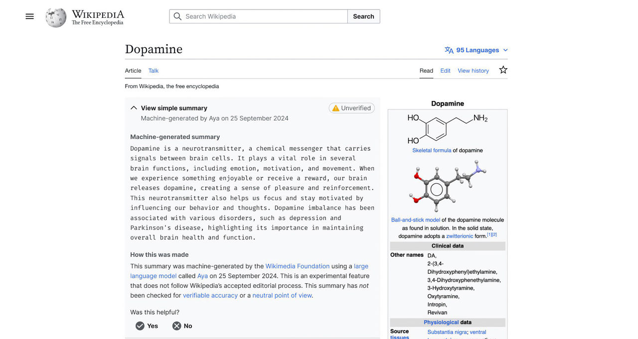 Wikipedia pausar AI-sammanfattningar