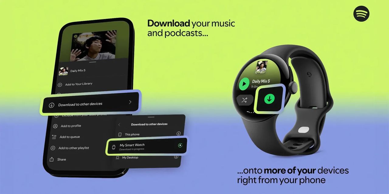 Spotify får stöd för fjärrstyrd nedladdning till fler enheter 