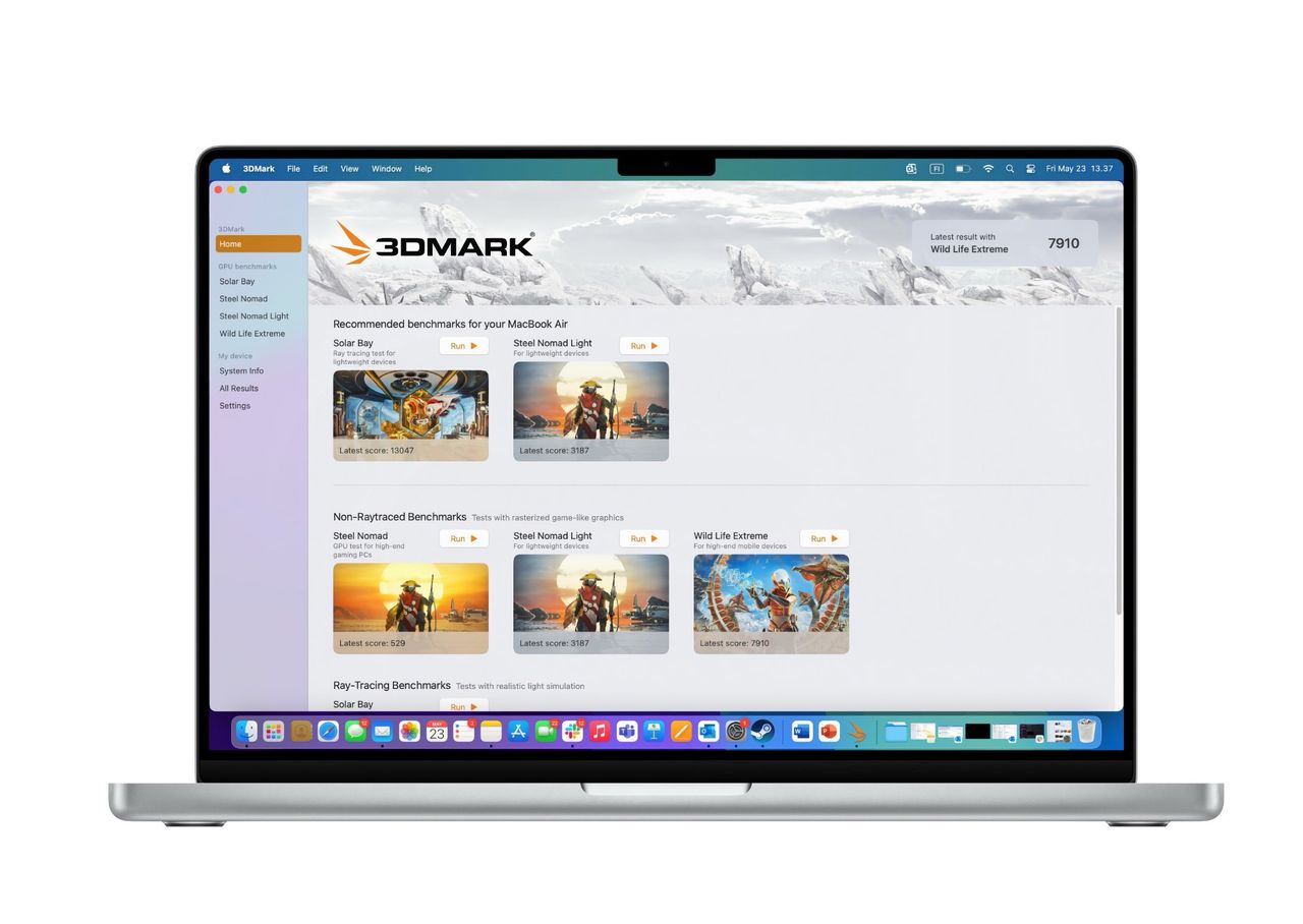 Nu finns benchmark-appen 3DMark för macOS