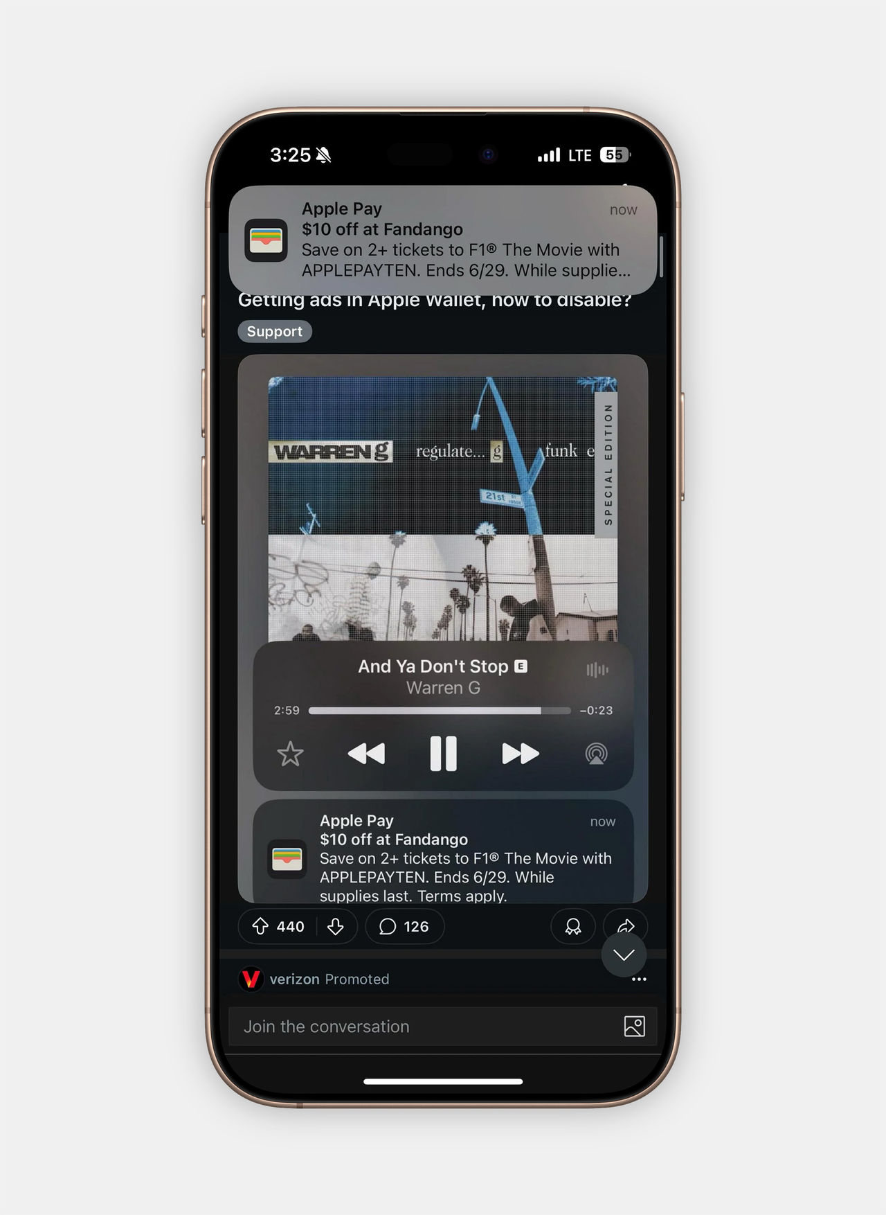 Apple skickade reklam via Wallet