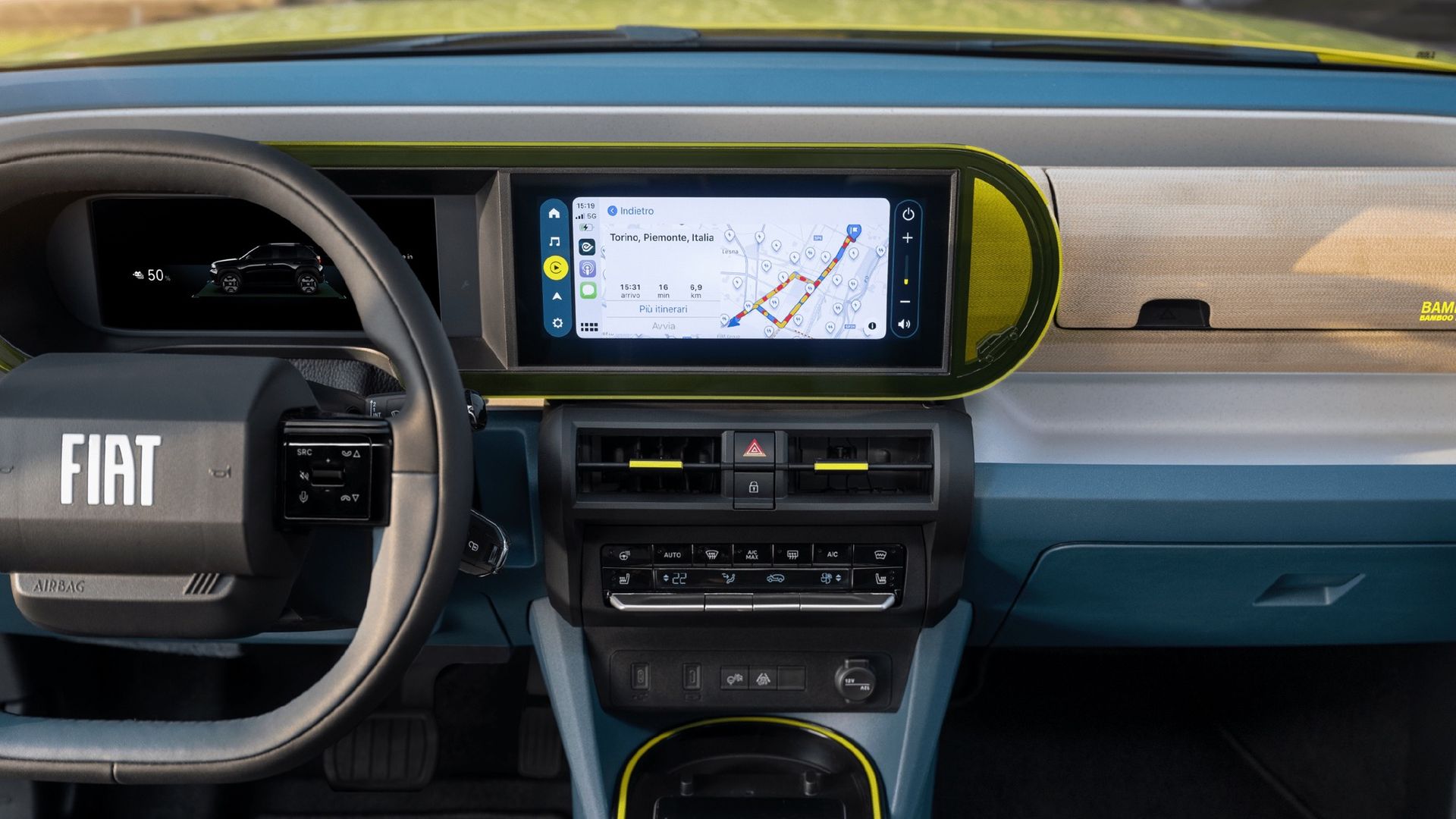 Fiats Grande Panda är full med Tetra Pak på insidan