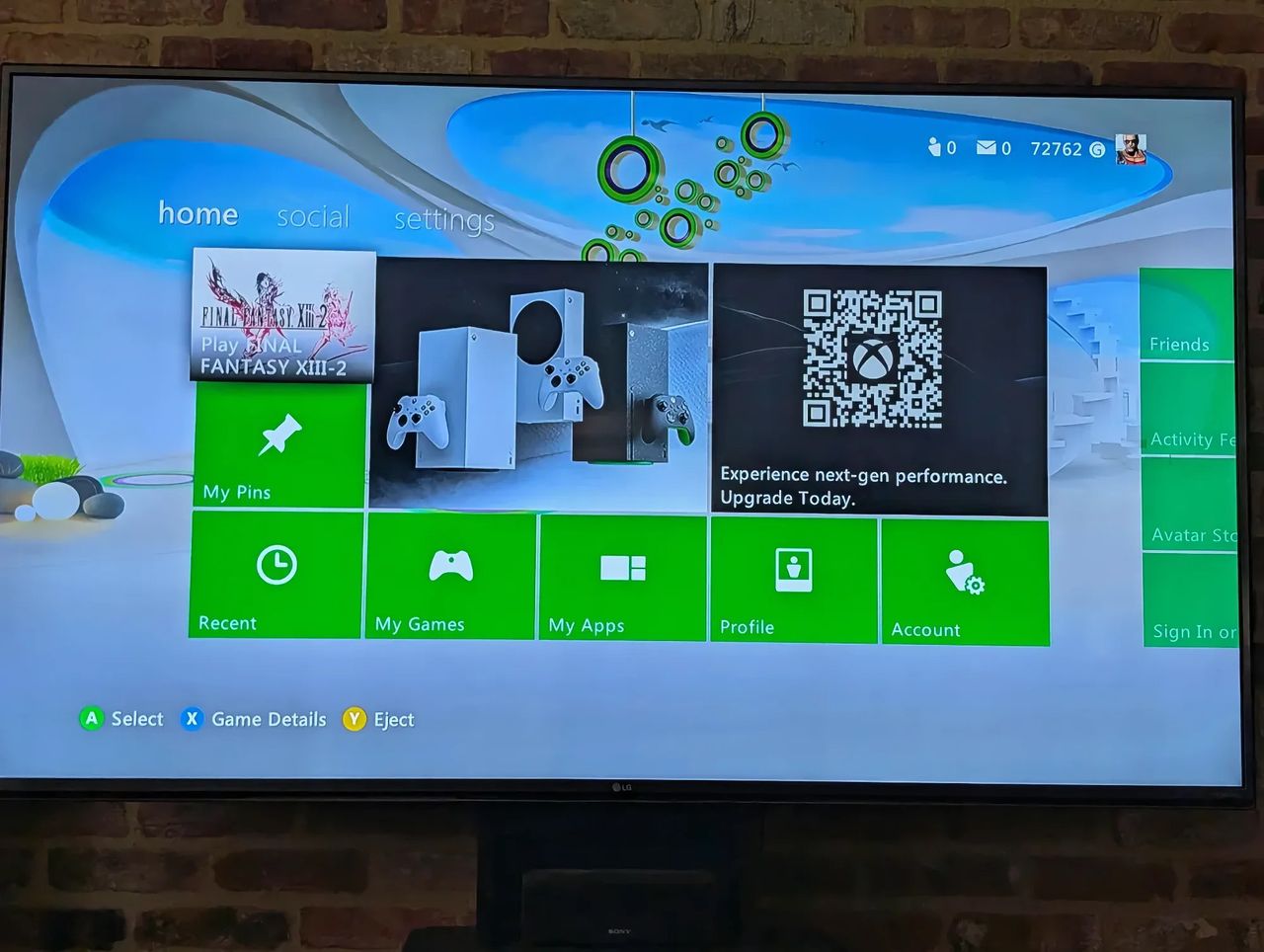 Xbox 360 får uppdatering med reklam för nya konsoler
