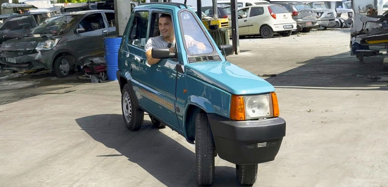Världens smalaste Fiat Panda