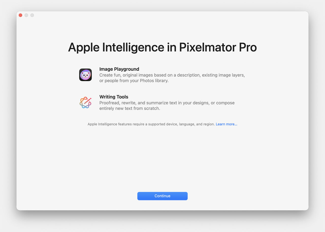 Pixelmator får stöd för Apple Intelligence