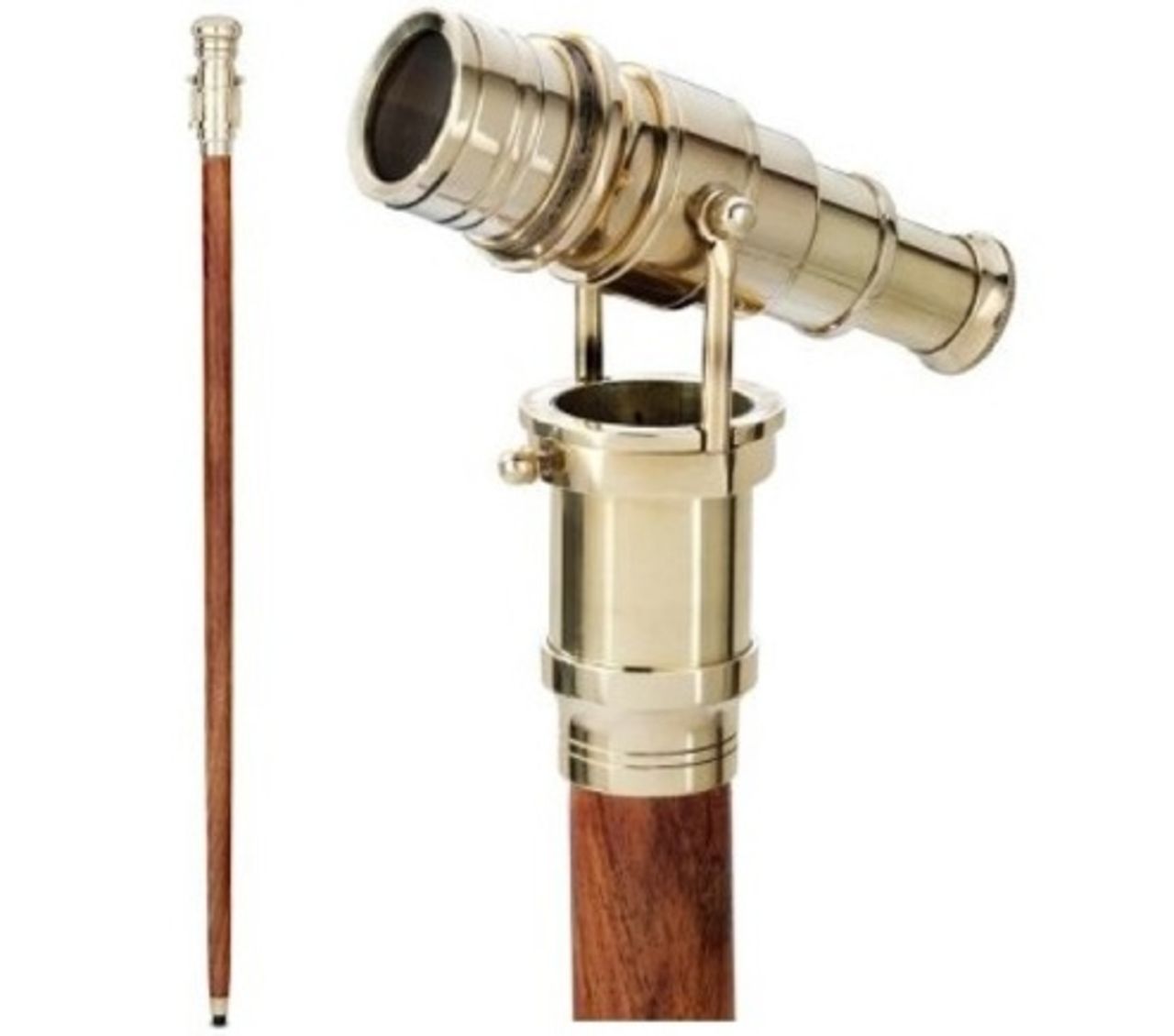 Käpp med inbyggd kikare