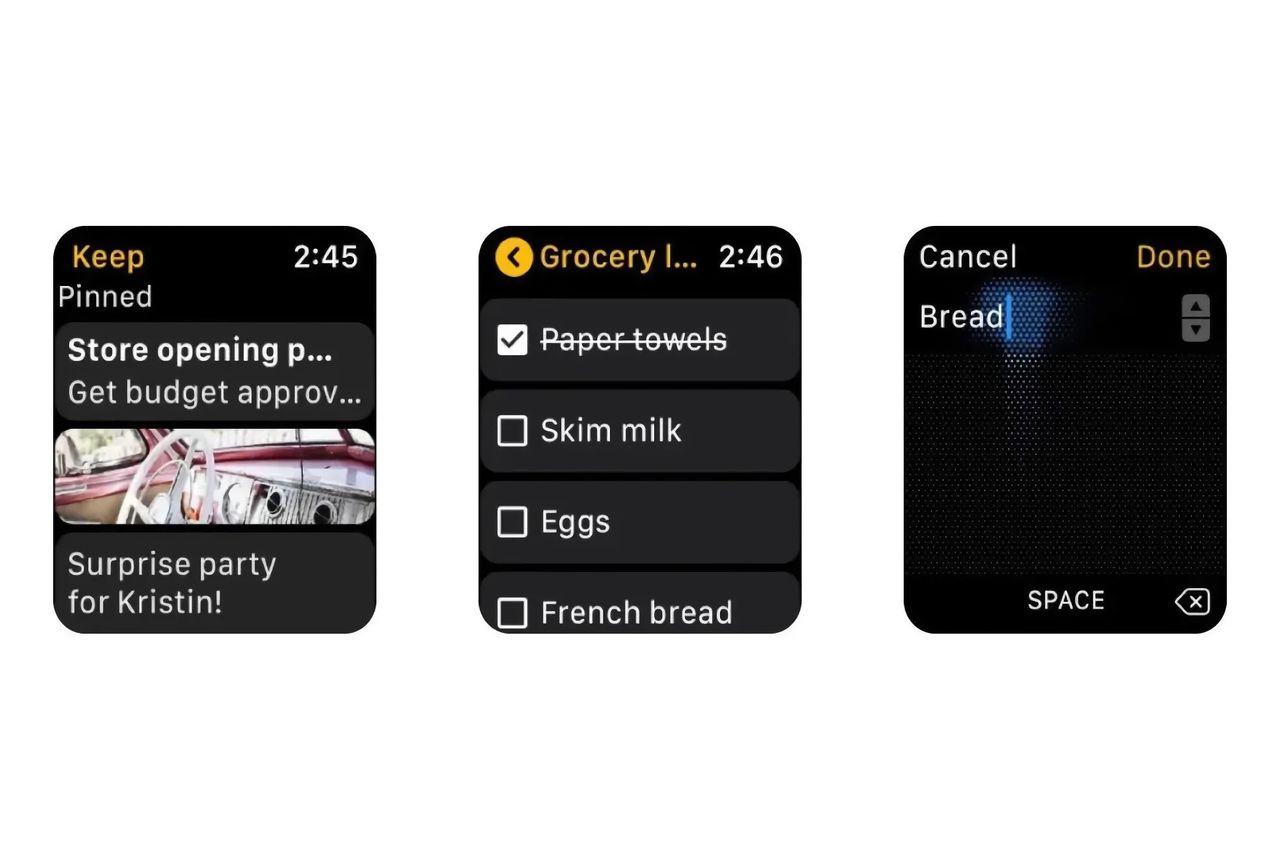 Google Keep försvinner från Apple Watch