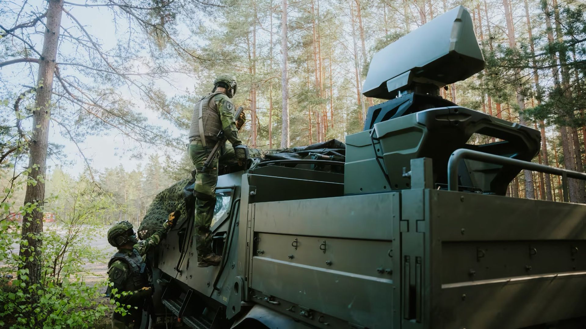 Försvarsmakten visar upp antidrönarsystem