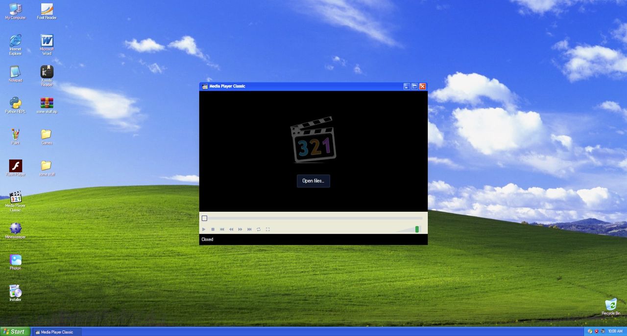 Klicka runt Windows XP i webbläsaren