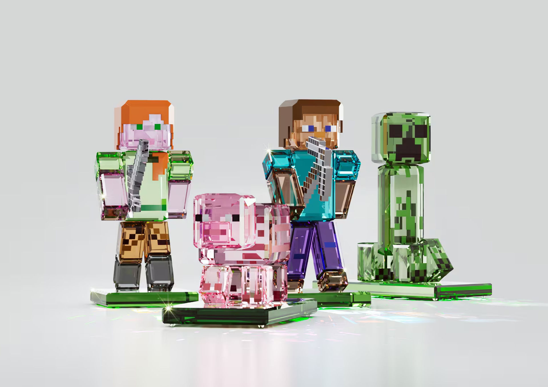 Minecraft och Swarovski har släppt samlarfigurer