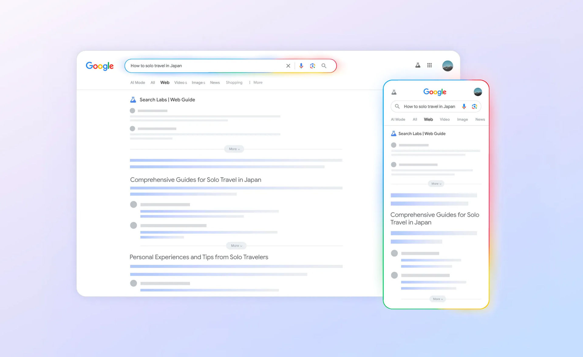 Google klumpar ihop sökresultat med AI