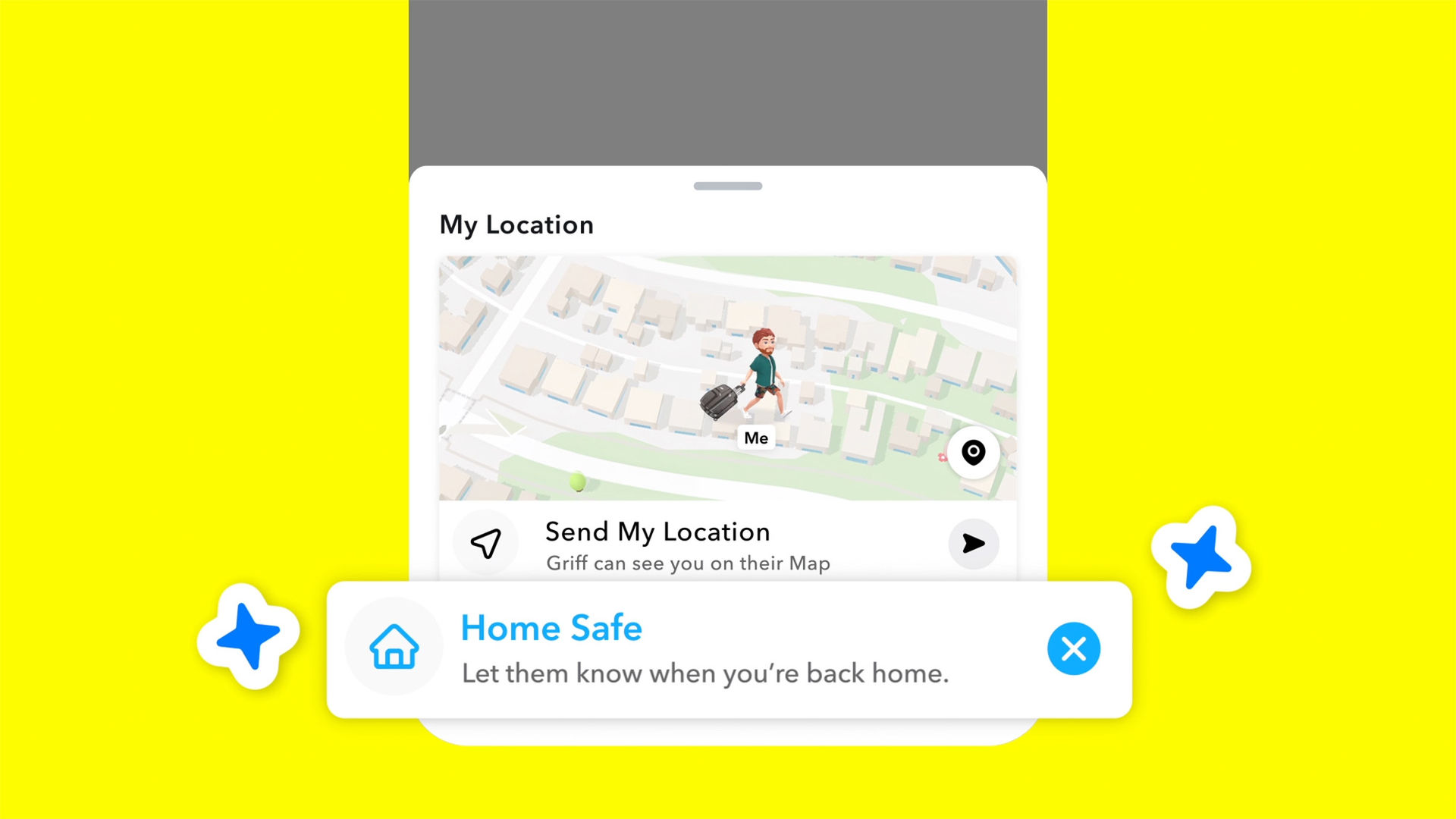 Låt Snapchat berätta att du kom hem säkert