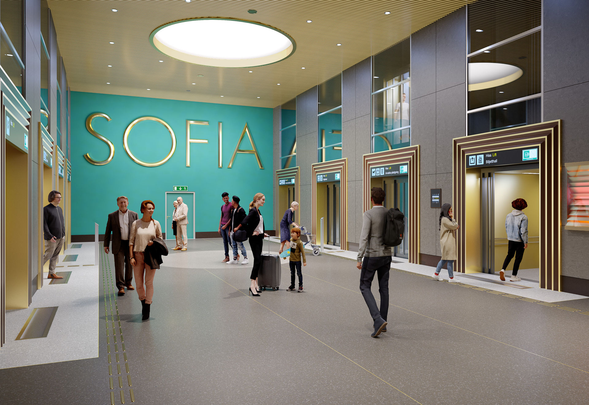 Följ med ner i hisschaktet på Sofiastationen