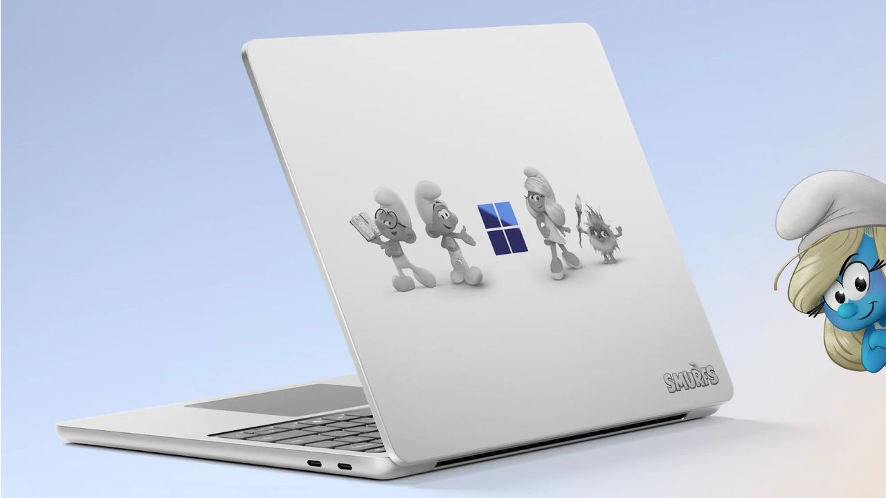 Nu finns en Smurf-version av Surface Laptop