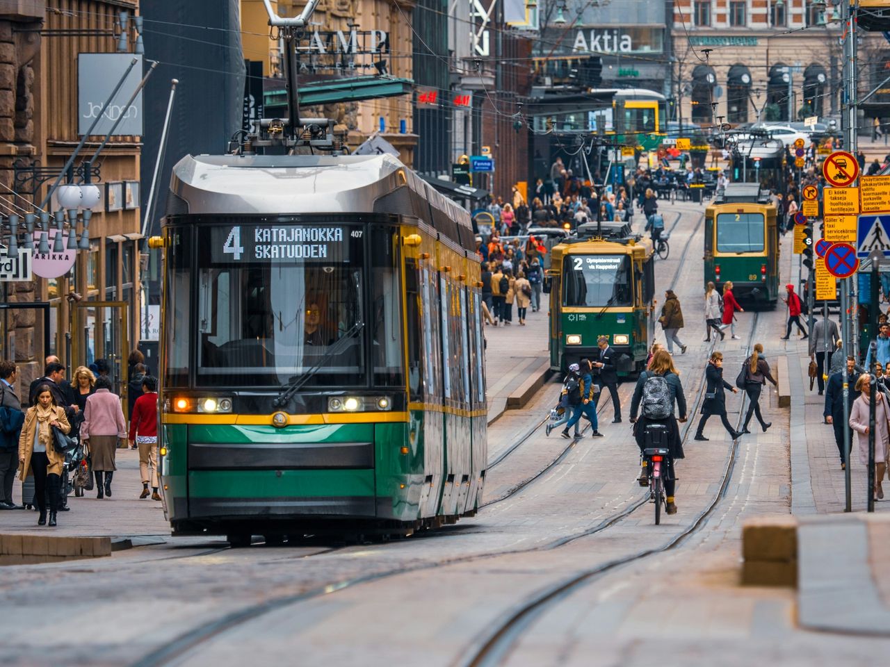 Noll döda i trafiken i Helsingfors