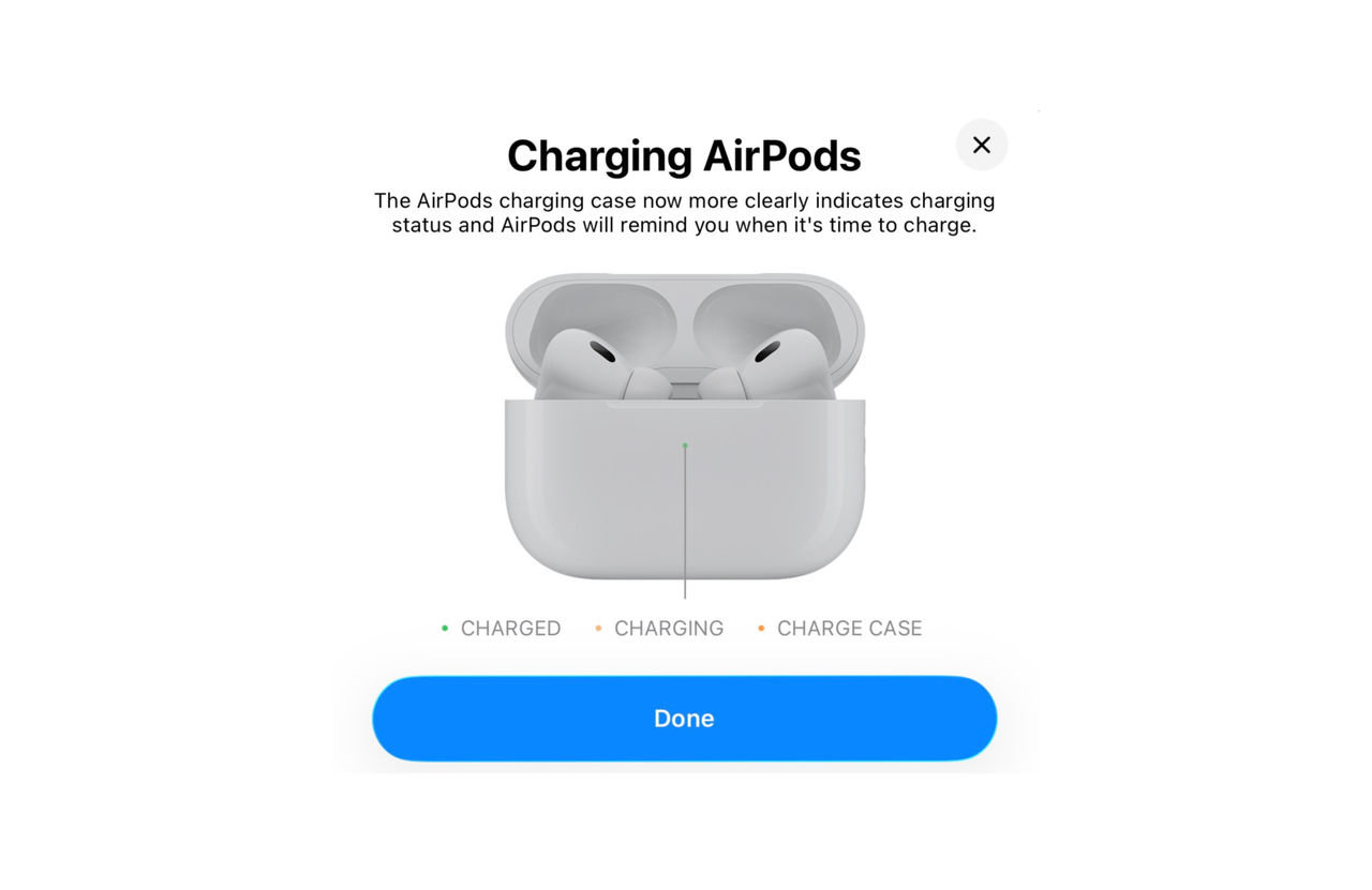 AirPods-etuiet blir aningen lättare att förstå med iOS 26