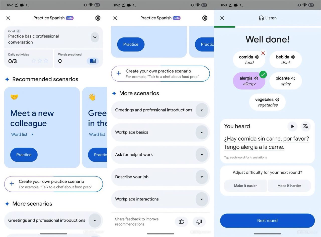 Google Translate verkar få Duolingo-funktion