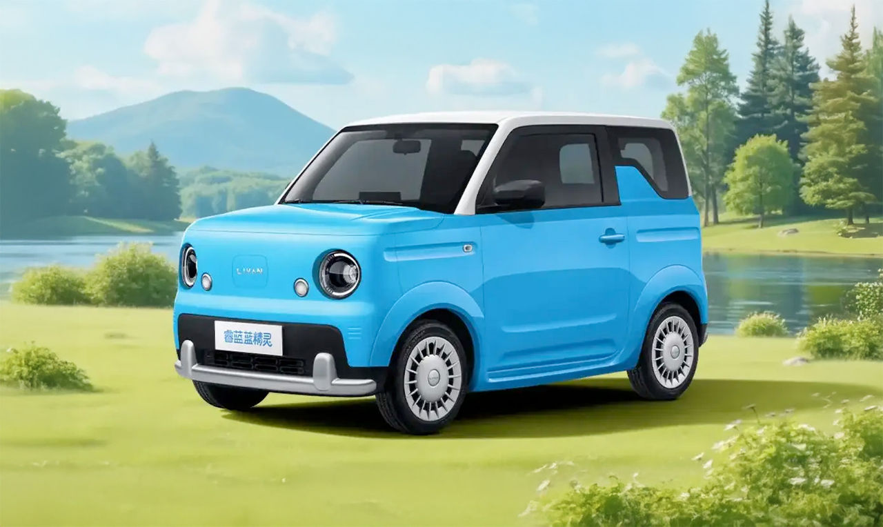 En riktigt smurfig liten bil