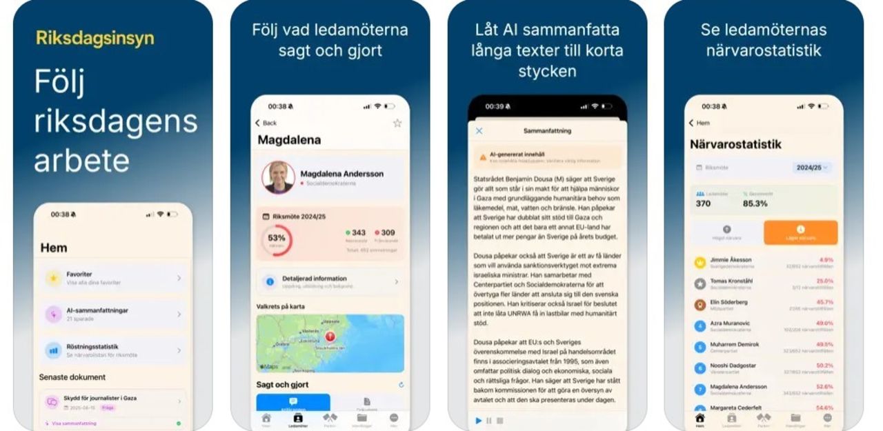 Feber-läsare utvecklar riksdagsapp