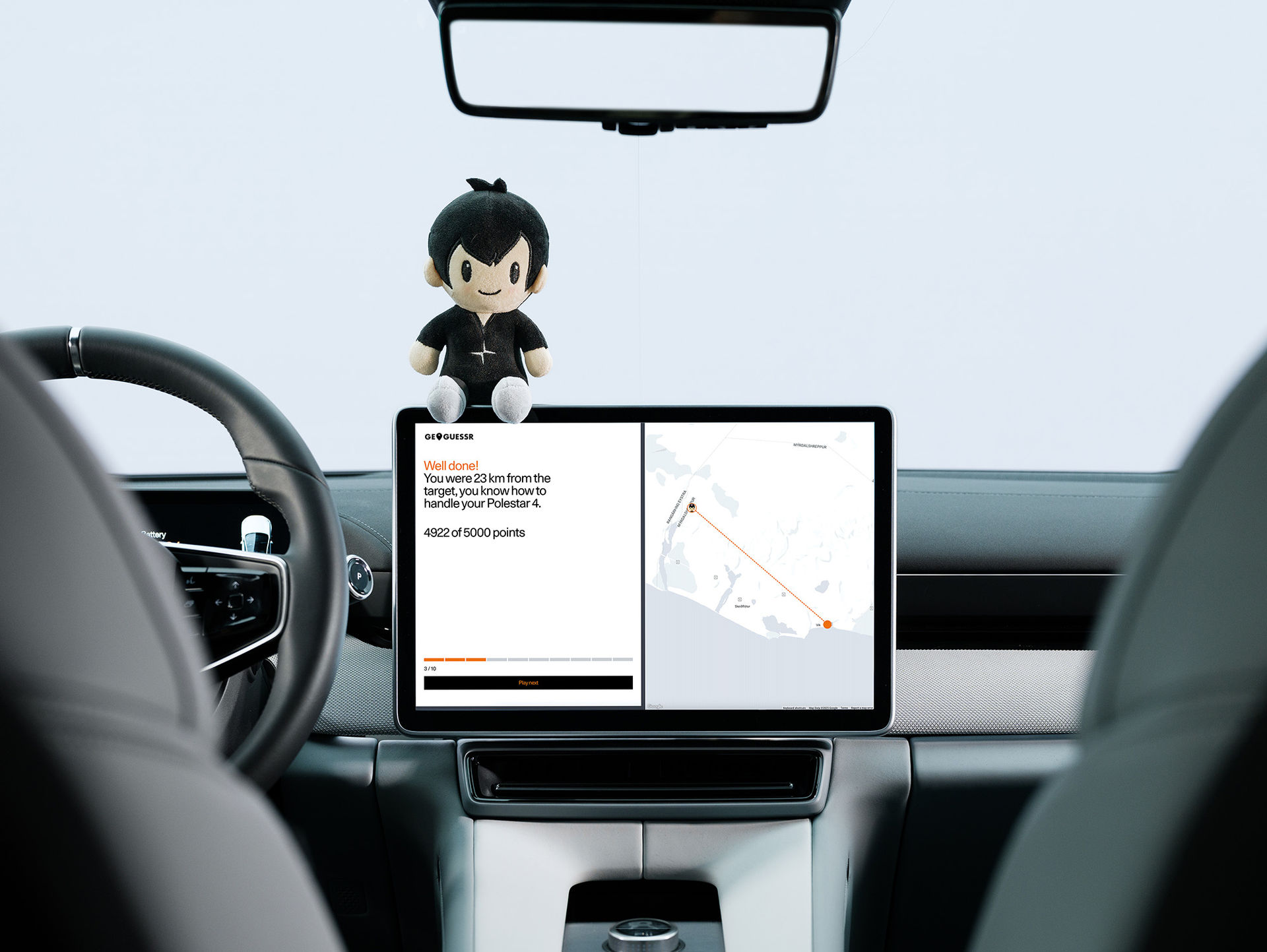 Polestar kör tävling med GeoGuessr